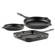 Støbejernssæt af 3 dele Hosse, Black Onyx | Støbejernssæt |  |