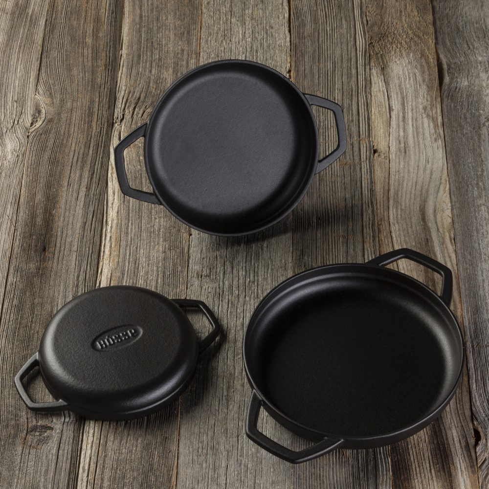 Støbejernssæt af 3 dele Hosse, Black Onyx | Støbejernssæt |  |