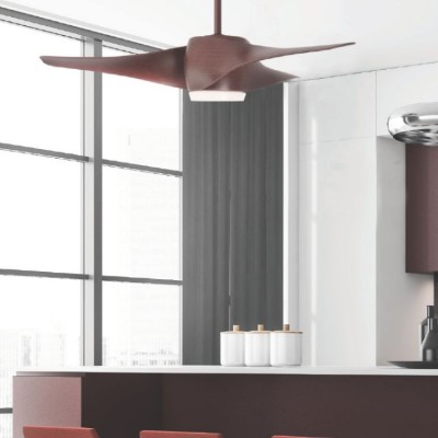 Loftsventilator med LED-belysning og fjernbetjening FANKVBR60G, Ф132, DC40W - Loftsventilatorer