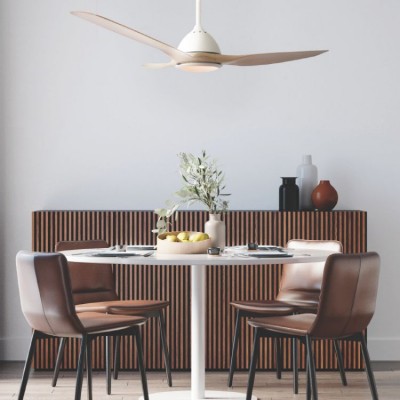 Loftsventilator med LED-belysning og fjernbetjening FANKVN30G, Ф132, DC40W - Loftsventilatorer