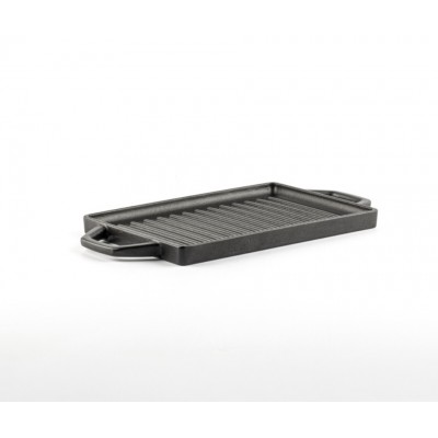 Mini støbejerns grillplade Hosse, 15.5x22.5cm - Støbejernsplade