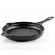 Emaljeret støbejernspande til grill Hosse, Black Onyx, Ф28cm | Støbejernspande til grill | Støbejernspande |