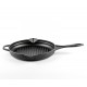 Emaljeret støbejernspande til grill Hosse, Black Onyx, Ф28cm | Støbejernspande til grill | Støbejernspande |