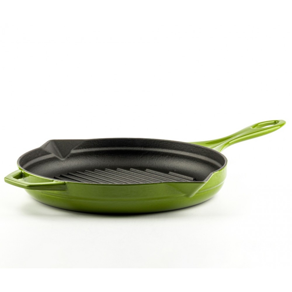 Emaljeret støbejernspande til grill Hosse, Bamboo, Ф28cm