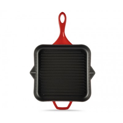 Emaljeret støbejernspande til grill Hosse, Rubin, 28x28cm - Produktsammenligning