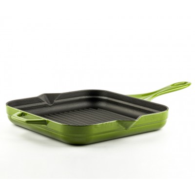 Emaljeret støbejernspande til grill Hosse, Bamboo, 28x28cm - Produktsammenligning