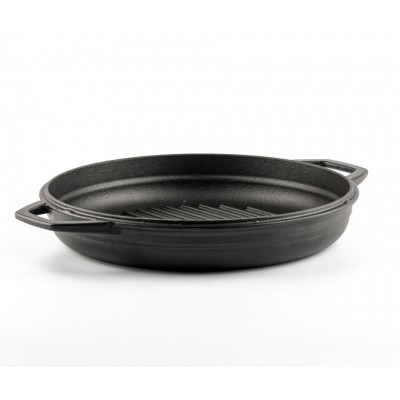 Emaljeret støbejernspande til grill  Hosse, Black Onyx, Ф22cm - Produktsammenligning