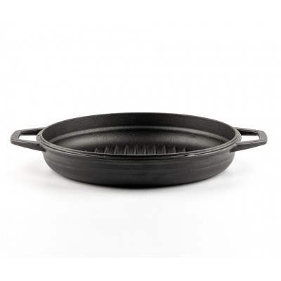 Emaljeret støbejernspande til grill  Hosse, Black Onyx, Ф22cm - Produktsammenligning