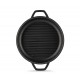 Emaljeret støbejernspande til grill  Hosse, Black Onyx, Ф22cm | Flad støbejernspande | Støbejernspande |