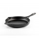 Emaljeret støbejernspande Hosse, Black Onyx, Ф24cm | Flad støbejernspande | Støbejernspande |