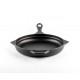 Emaljeret støbejernspande Hosse, Black Onyx, Ф24cm | Flad støbejernspande | Støbejernspande |