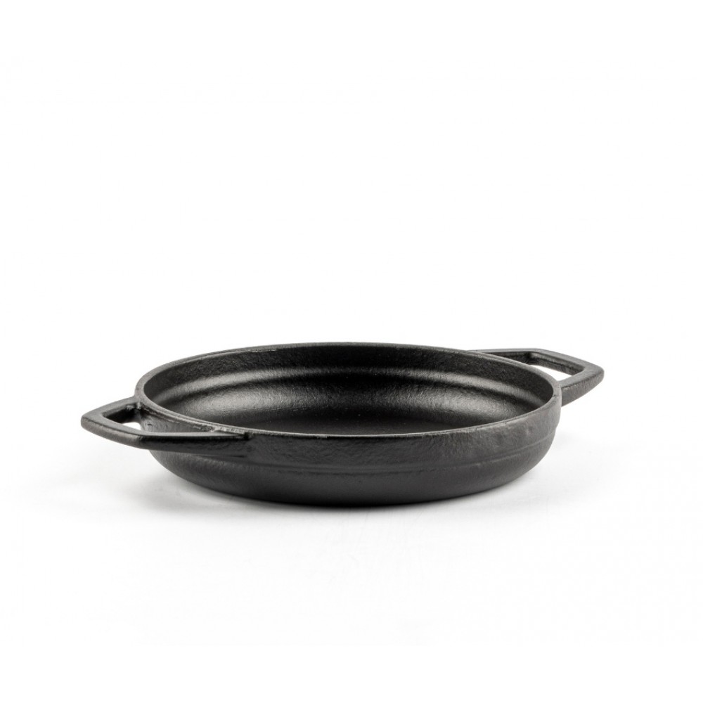 Emaljeret støbejernspande med to håndtag Hosse, Black Onyx, Ф16cm