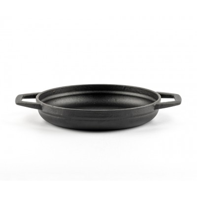 Emaljeret støbejernspande med to håndtag Hosse, Black Onyx, Ф19cm - Produktsammenligning