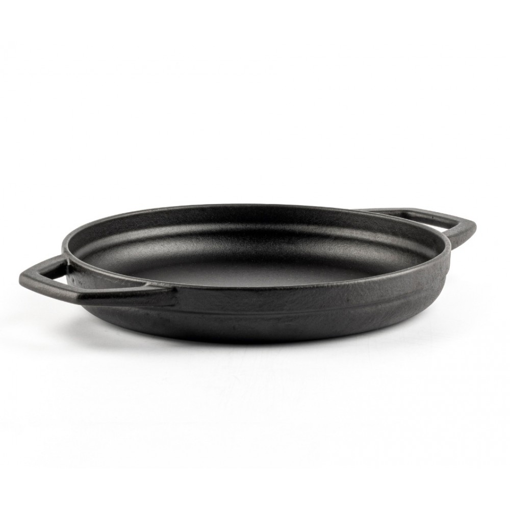 Emaljeret støbejernspande med to håndtag Hosse, Black Onyx, Ф22cm