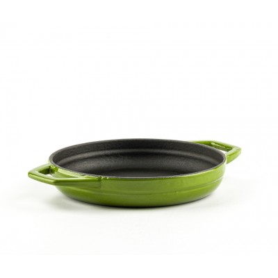Emaljeret støbejernspande med to håndtag Hosse, Bamboo, Ф16cm - Produktsammenligning