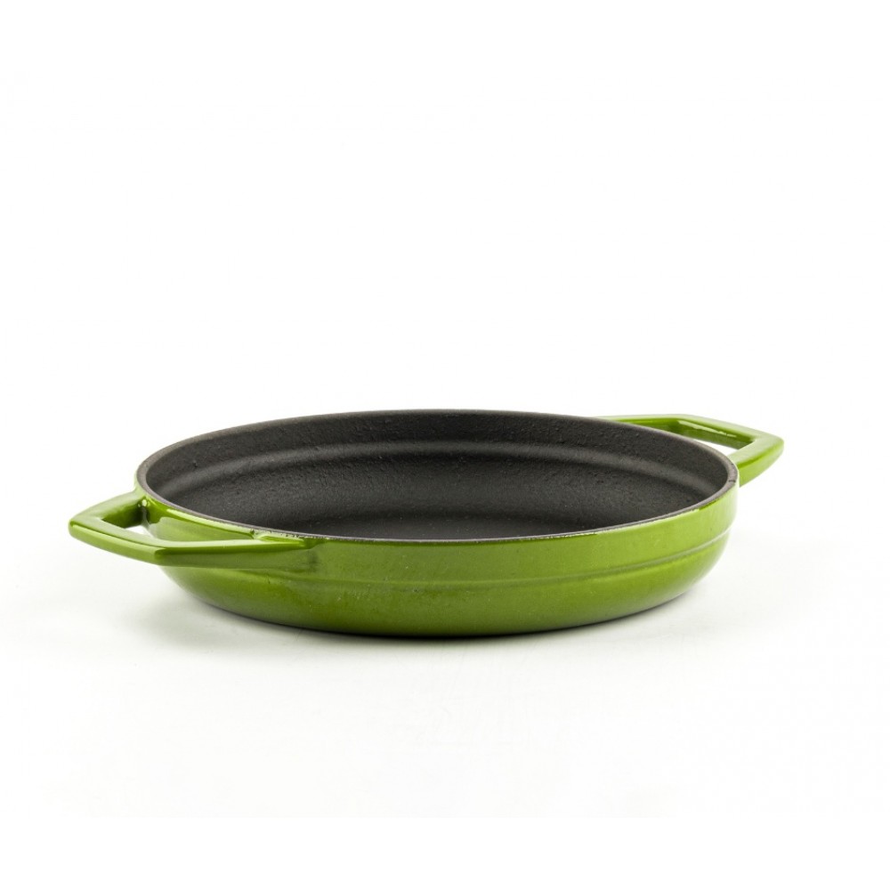 Emaljeret støbejernspande med to håndtag Hosse, Bamboo, Ф19cm