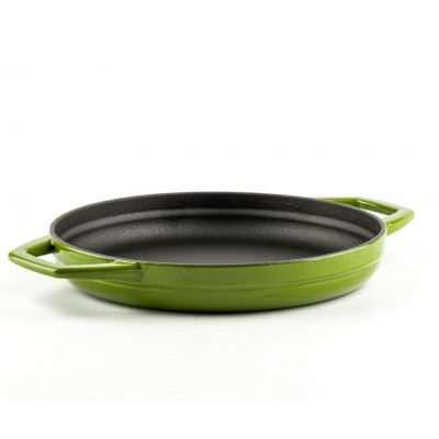 Emaljeret støbejernspande med to håndtag Hosse, Bamboo, Ф22cm - Produktsammenligning