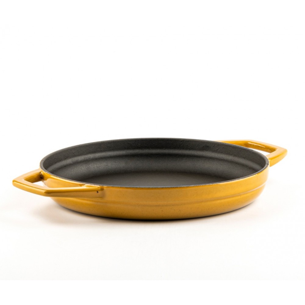 Emaljeret støbejernspande med to håndtag Hosse, Dijon, Ф22cm