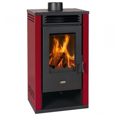 Brændeovn Prity K2 GT Rød, 8.1 kW - Prity