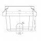 Støbejern Brændergryde til pilleovn Arce og andre, 95x70mm |  |  |