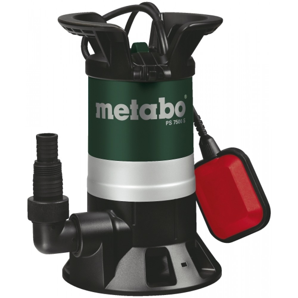 Afløbspumpe til rent og snavset vand Metabo PS 7500 S, 1 1/4", effekt 450 W, løftehøjde 5 m | Vandpumpe | Centralvarme |