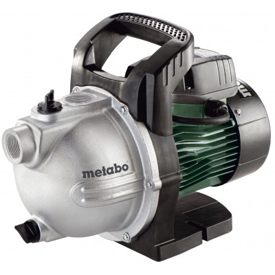 Enfaset vandpumpe til haven til rent vand Metabo P 4000 G, effekt 1100 W, flow 4000 l/t, løftehøjde 46 m - Centralvarme