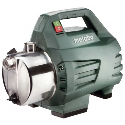 Vandpumpe til haven til rent vand Metabo P 4500 INOX, 1", effekt 1300 W, flow 75 l/min (4500 l/t), løftehøjde 48 m - Centralvarme