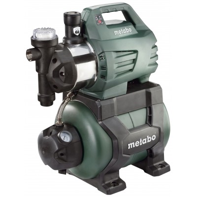 Enfaset hydroforpumpe METABO HWWI 4500/25 Inox, effekt 1300 W, flow 4500 l/t, løftehøjde 48 m, tankkapacitet 24 L - Centralvarme