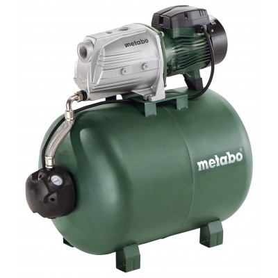 Enfaset hydroforpumpe METABO HWW 9000/100 G, effekt 1800 W, flow 9000 l/t, løftehøjde 51 m, tankkapacitet 100 L - Centralvarme