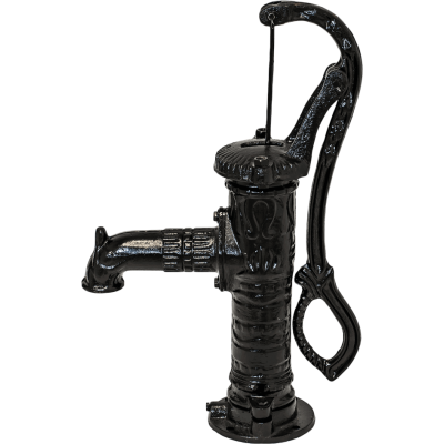 Hånd vandpumpe, manuel Hydro-Fix, sort, længde 640 mm, støbejern, størrelse 1 1/4″ - Centralvarme