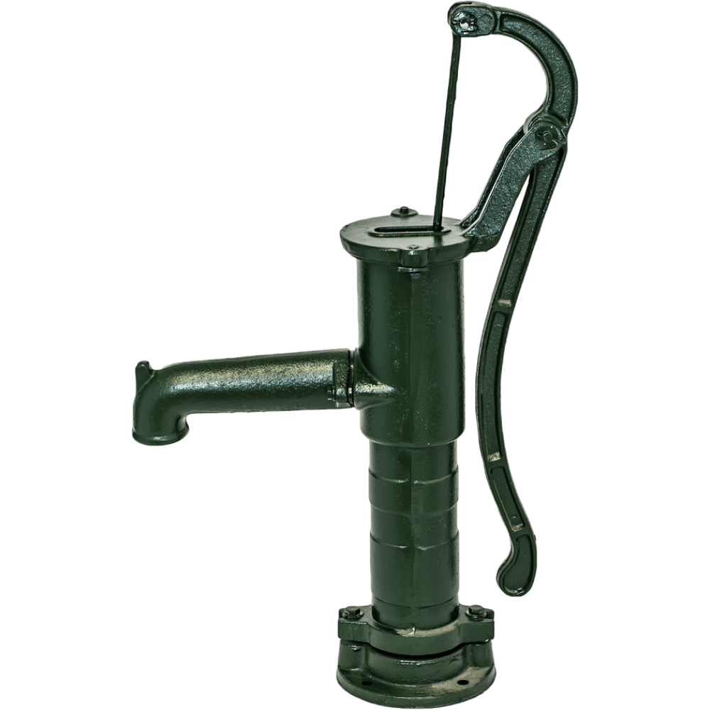 Hånd vandpumpe, manuel Hydro-Fix, grøn, længde 660 mm, støbejern, størrelse 1 1/4″ | Hånd vandpumpe | Vandpumpe |