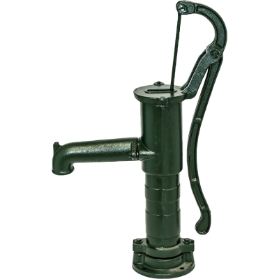 Hånd vandpumpe, manuel Hydro-Fix, grøn, længde 660 mm, støbejern, størrelse 1 1/4″ - Centralvarme