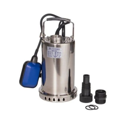 Afløbspumpe med ekstern flyder og kabinet i rustfrit stål Electromash QDS-750C, effekt 750 W, flow 200 l/min, løftehøjde 11 m, udløb 1″ - Produktsammenligning