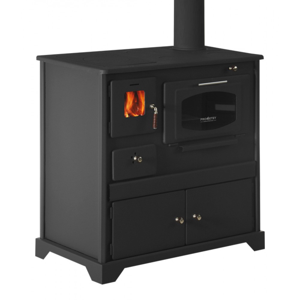 Brændekomfur Prometey Perfect, 7kW | Brændeovn med bageovn | Brændeovne |
