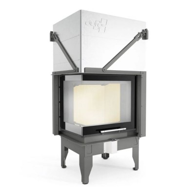 Pejs UNIFLAM 660 DURO med luftkanaler og lufttilførsel, venstre side, 10,25 kW - Uniflam