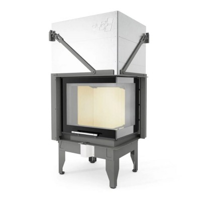 Pejs UNIFLAM 660 DURO med luftkanaler og lufttilførsel, højre side, 10,25 kW - Uniflam