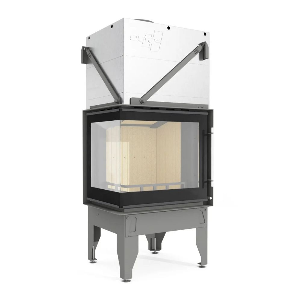 Pejs UNIFLAM 660 DURO med luftkanaler og lufttilførsel, venstre side, 10 kW | Pejseindsats | Pejse |