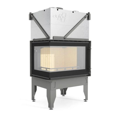 Pejs UNIFLAM 760 DURO med luftkanaler og lufttilførsel, venstre side, 10,8 kW - Uniflam