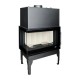 Pejs UNIFLAM 760 EVO PBS med luftkanaler og lufttilførsel, buet glas, venstre side, 10kW | Pejseindsats | Pejse |