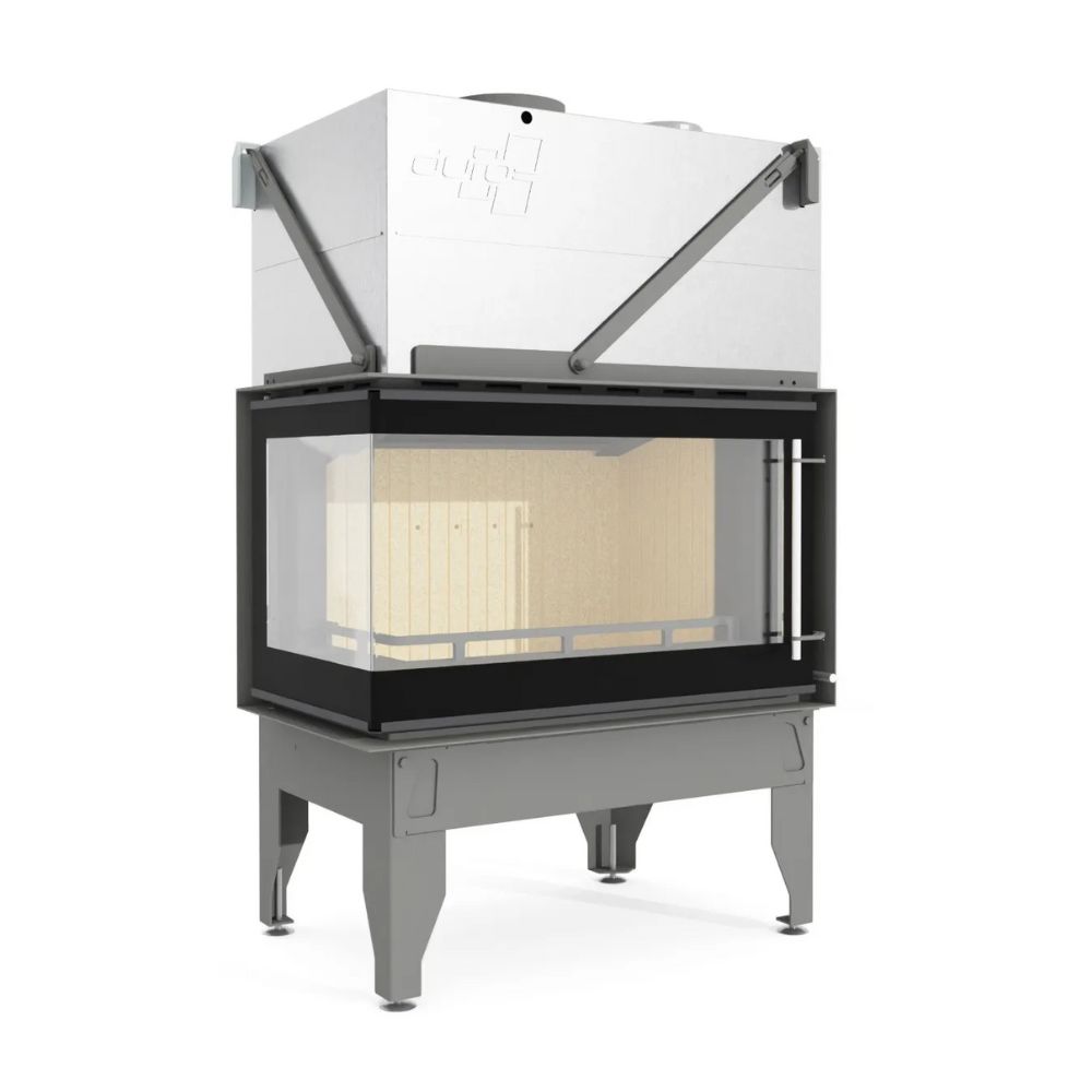 Pejs UNIFLAM 860 DURO med luftkanaler og lufttilførsel, venstre side, 14,1 kW | Pejseindsats | Pejse |