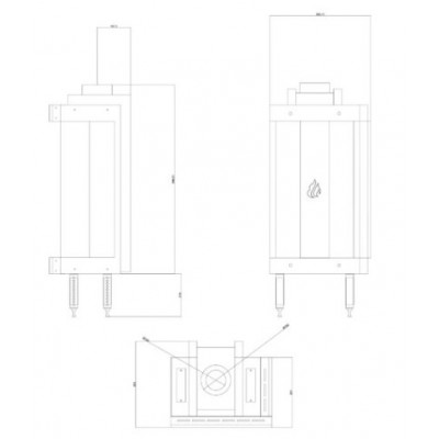 Gaspejs Balkan Energy GAS STANDING CORNER, 3.9kW - 6.0kW - Pejse