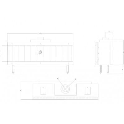 Gaspejs Balkan Energy GAS STRAIGHT 150, 13kW - Pejse