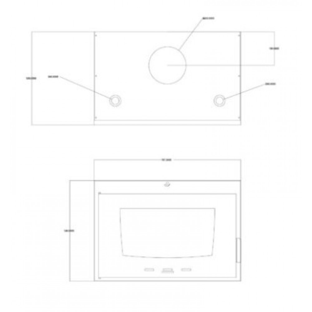 Pejs med vandtank Balkan Energy ATS INSERT HYDRO 800, 16.11kW | Pejseindsats | Pejse |