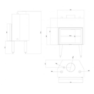 Pejs med vandtank Balkan Energy ATS STABLE HYDRO 700, 24.56kW - Pejse med vandtank