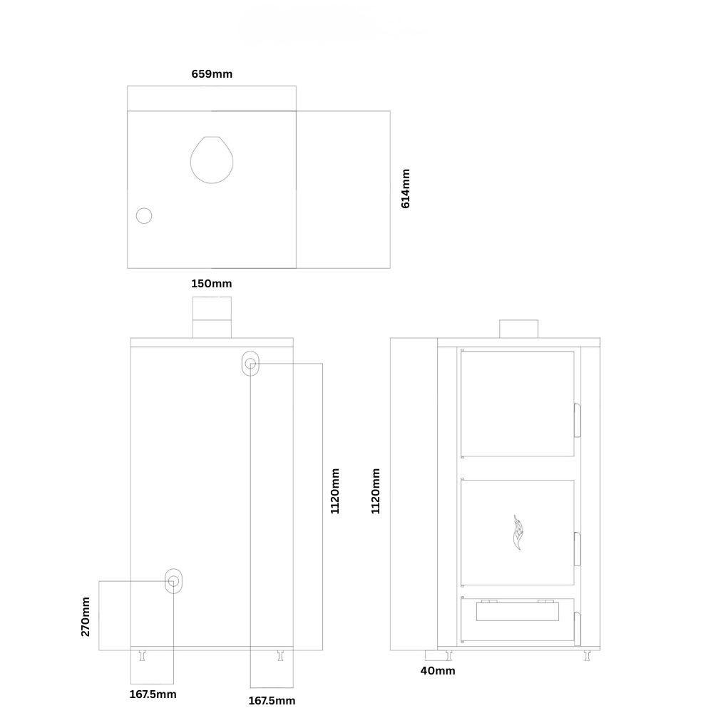Brændefyr / Brændekedel Balkan Energy ATS HYDRO, 40 kW | Brændefyr / Brændekedler |  |