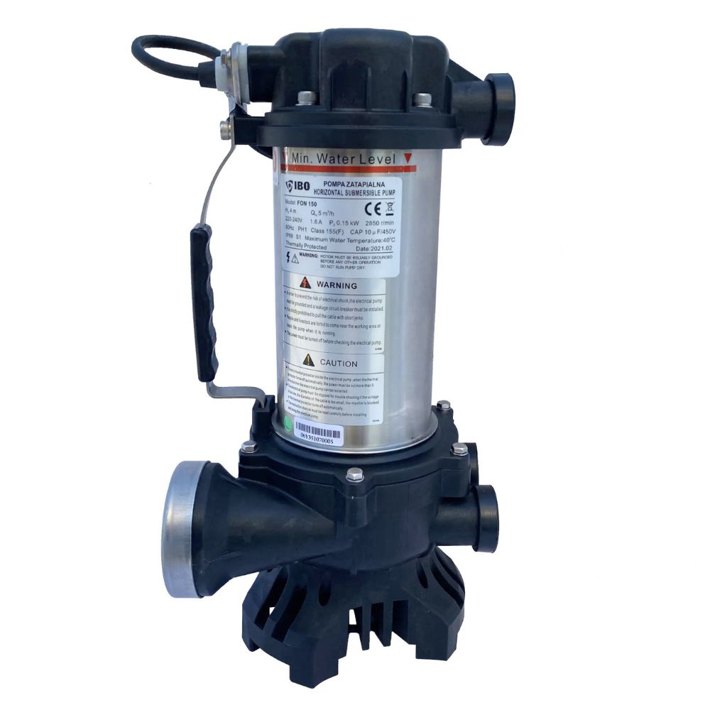 Springvandspumpe IBO FON 150, dykbar, flow 5000 l/t, effekt 0,15 kW, løftehøjde 4 m | Elektrisk vandpumpe | Vandpumpe |