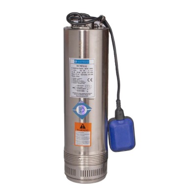 Dykpumpe med ekstern flyder Electromash SCM 3 med PVC-løbehjul, effekt 0,55 kW, løftehøjde 30 m, flow 9000 l/t, velegnet til brønde og andre anvendelser - Produktsammenligning