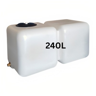 Vandtank til drikkevand HydroMoby AQUA S12, horisontal 240 L (hvid) - Vandtanke til drikkevand