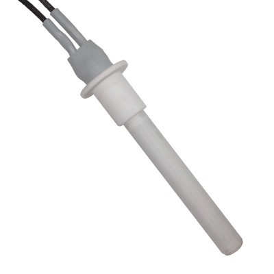 Keramisk Gløderør / Eltænder til pilleovn Cadel, MCZ m.fl., samlet længde 107mm, 300W - Gløderør til pilleovn
