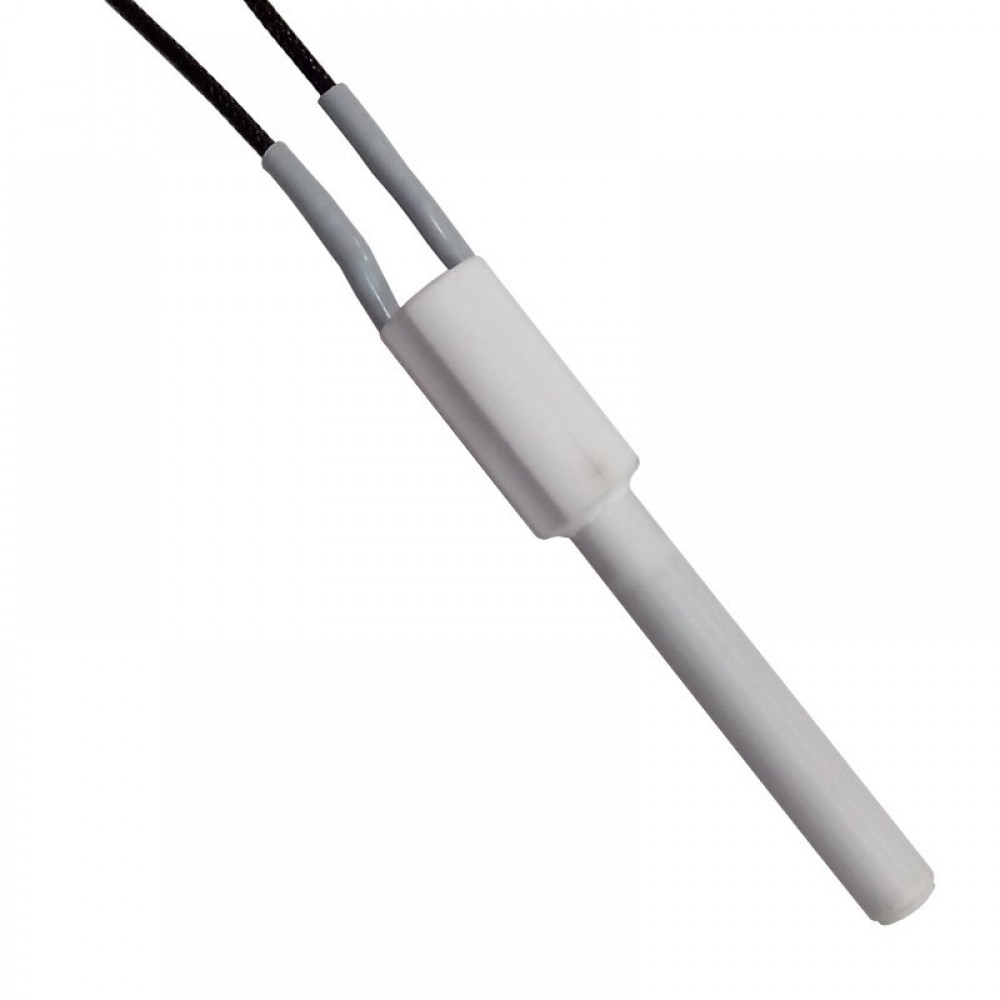 Keramisk Gløderør / Eltænder til pilleovn Ravelli, MCZ, Palazzetti, Karmek One m.fl., samlet længde 103mm, 200W | Gløderør til pilleovn | Reservedele til Pilleovn |